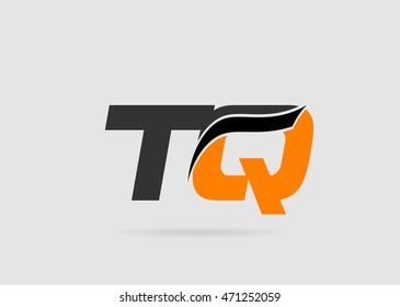 TQ initial overlapping letter logo
