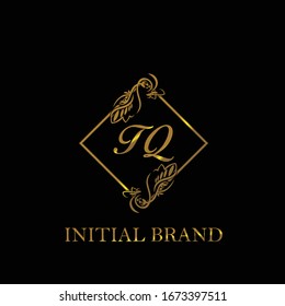 TQ Initial wedding logo template vector	