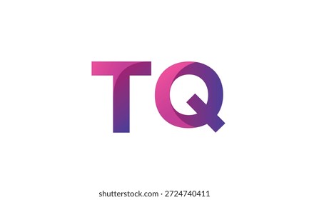 TQ Letter Gradient Monogram Logo for Modern Business Branding
