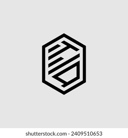 TQ line geometric monogram with high quality professional design that will print well