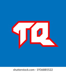 Diseño del logotipo de TQ, diseño de la carta TQ inicial con estilo de ciencia ficción. Logotipo de TQ para juegos, deportes, tecnología, digital, comunidad o negocio. T Q deporte letra moderna del alfabeto italiano. Tipografía de estilo urbano.