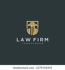 TQ monogram initial for lawfirm logo ideas with creative polygon style design