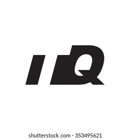 TQ negative space letter logo