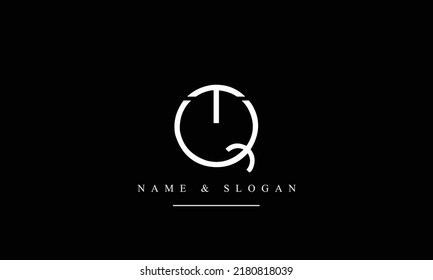 TQ, QT, T, Q abstract letters logo monogram