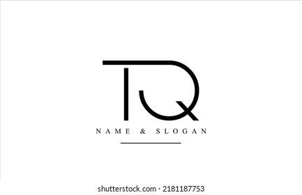 TQ, QT, T, Q abstract letters logo monogram