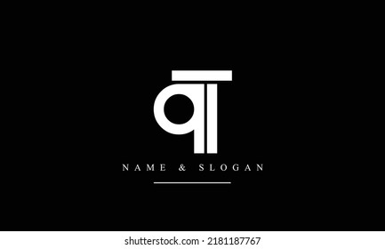 TQ, QT, T, Q abstract letters logo monogram