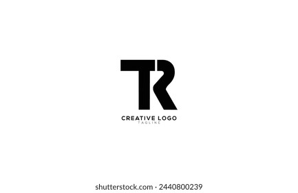 TR Abstract initial monogram letter alphabet logo design