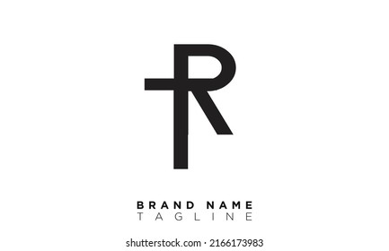 TR Alphabet letters Initials Monogram logo RT, T and R