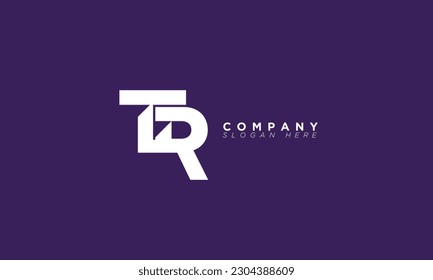 TR Alphabet letters Initials Monogram logo RT, T and R