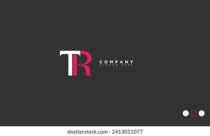 TR Alphabet lettres Initiales logo RT, T et R