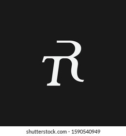 TR  font designs for logo and icons
