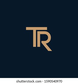 TR  font designs for logo and icons