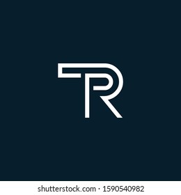TR  font designs for logo and icons