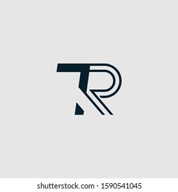 TR  font designs for logo and icons