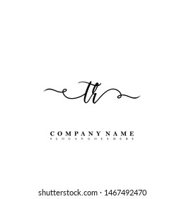TR Initial beauty floral logo template