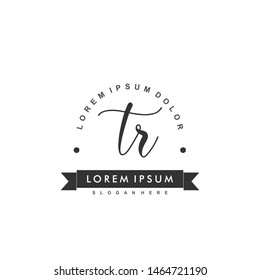 TR Initial beauty monogram logo vector