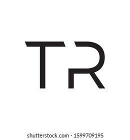 TR initial letter logo template vector icon design
