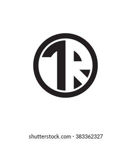 Tr Initial Letters Circle Monogram Logo Stock Vector (Royalty Free ...