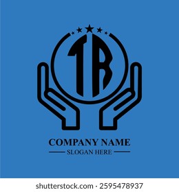 TR initials held within hands, symbolizing trust and protection. The circle represents unity, while stars highlight excellence and ambition.
