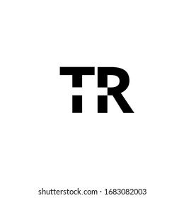 tr letter brand logo vector