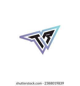 TR letter combination cool logo esport or gaming initial logo as a inspirational concept design