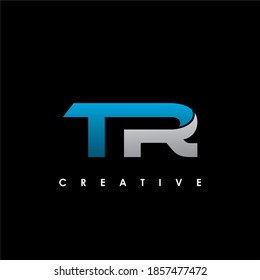 TR Letter Initial Logo Design Template Vector Illustration	
