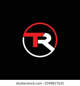 TR Letter Initial Logo Design Template Vector Illustration