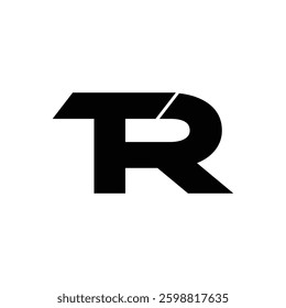 TR Letter Initial Logo Design Template Vector Illustration