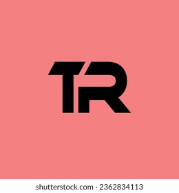 TR letter logo creative design with vector graphic