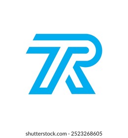 Logotipo de la carta TR Creative Design.
TR monograma Logo Vector de concepto único.
Logotipo de letra de iniciales abstractas planas modernas creativas TR.