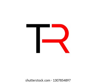 TR Letter Logo Design Template Vector