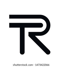 TR letter logo design vector