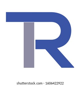TR LETTER LOGO DESING VECTOR