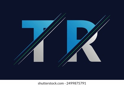 TR Letter Logo Template Illustration Design.