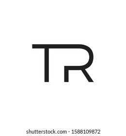 TR letter logo template vector icon design