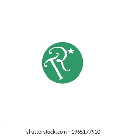 símbolo de diseño del logotipo del vector de letra TR