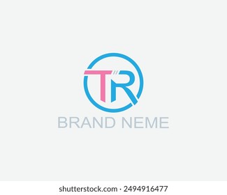 TR logo design  template Free vector