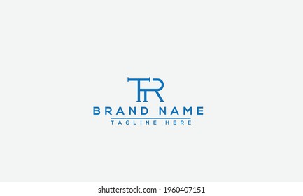 TR Logo Design Template Vector Graphic Branding Element.