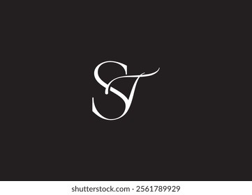 TR logo Design Template Vector Graphic Branding Element.
