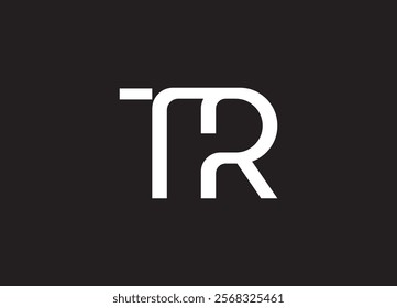 TR Logo Design Template Vector Graphic Branding Element.
