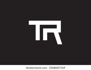 TR Logo Design Template Vector Graphic Branding Element.
