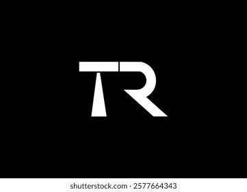 TR Logo Design Template Vector Graphic Branding Element.