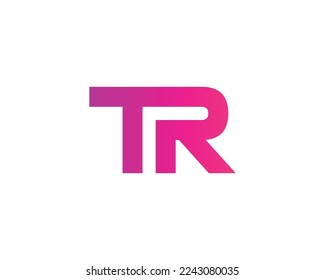 TR Logo design vector template