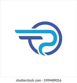 vector de diseño de letra inicial del logotipo TR
