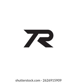 Logo TR initiales abstraites illustration vectorielle de conception d'entreprise
