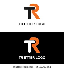 TR logo T R design White TR letter TR T R letter logo design