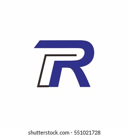 TR PR LETTER VECTOR LOGO