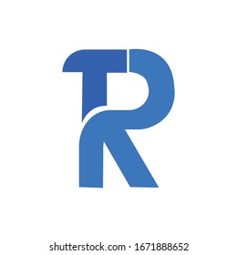 TR ,RT Logo Diseño Vector creativo ilustración vectorial.