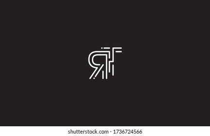 Logo de la letra TR o RT. Bonito y creativo diseño inicial TR RT R T icono de la letra inicial