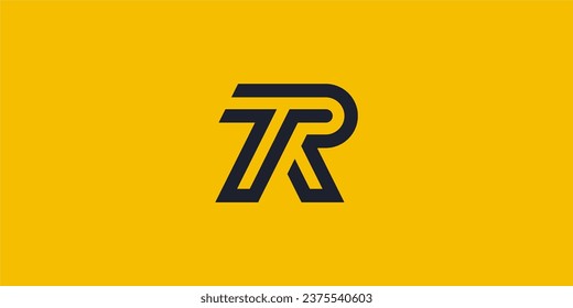 TR, RT Plantilla vectorial de logotipo de la carta Símbolo abstracto de monograma . TR, RT Carta utilizable para el mejor moderno, empresarial, empresarial, corporativo, premium, deportivo, tecnológico y futuro logotipo creativo